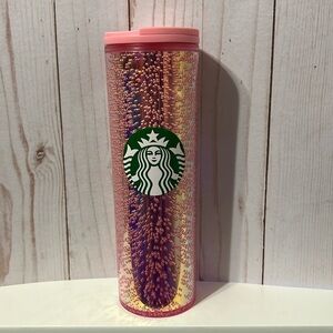 Starbucks pink twist top cup, 16 oz